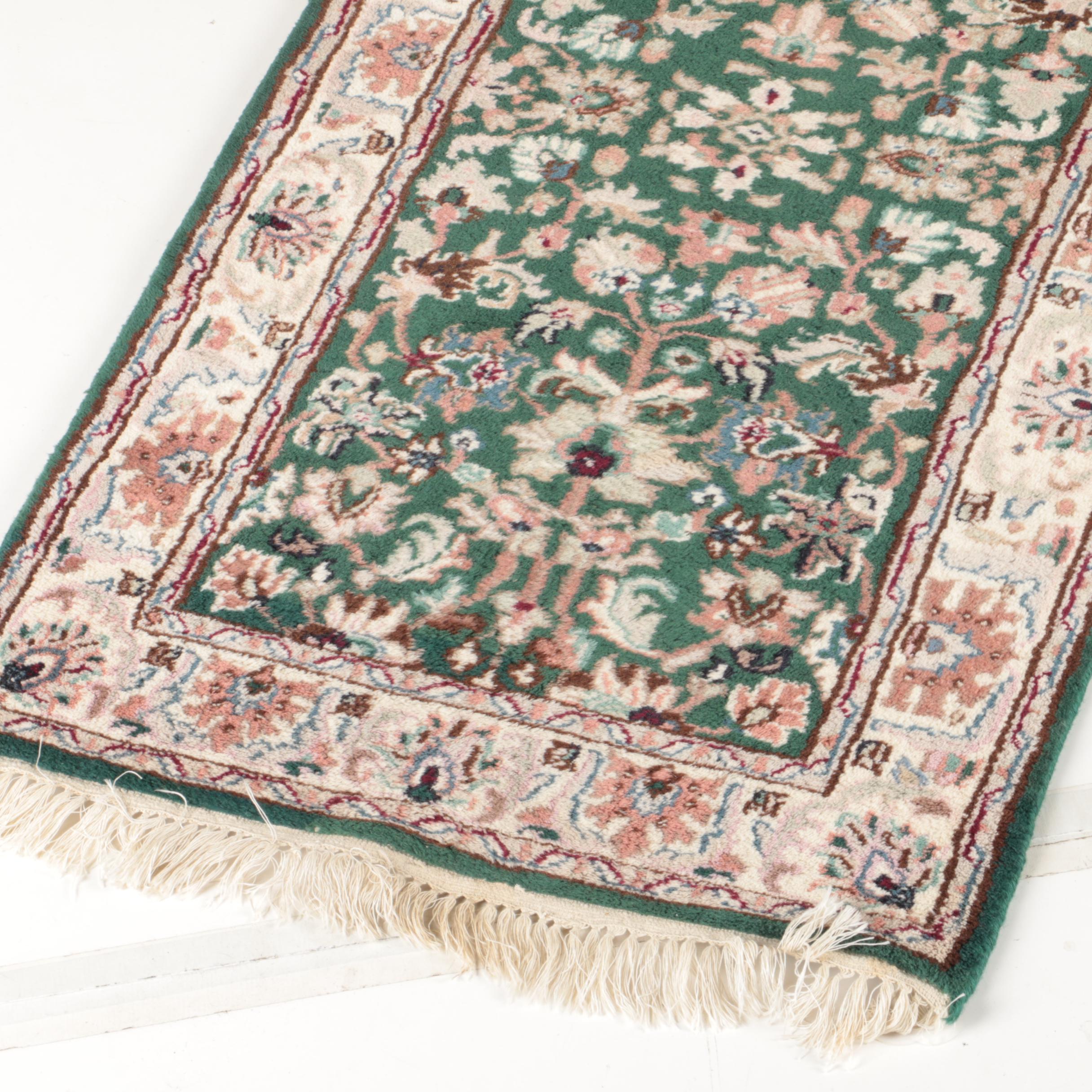Hand-Knotted Indo-Persian Carpet Runner