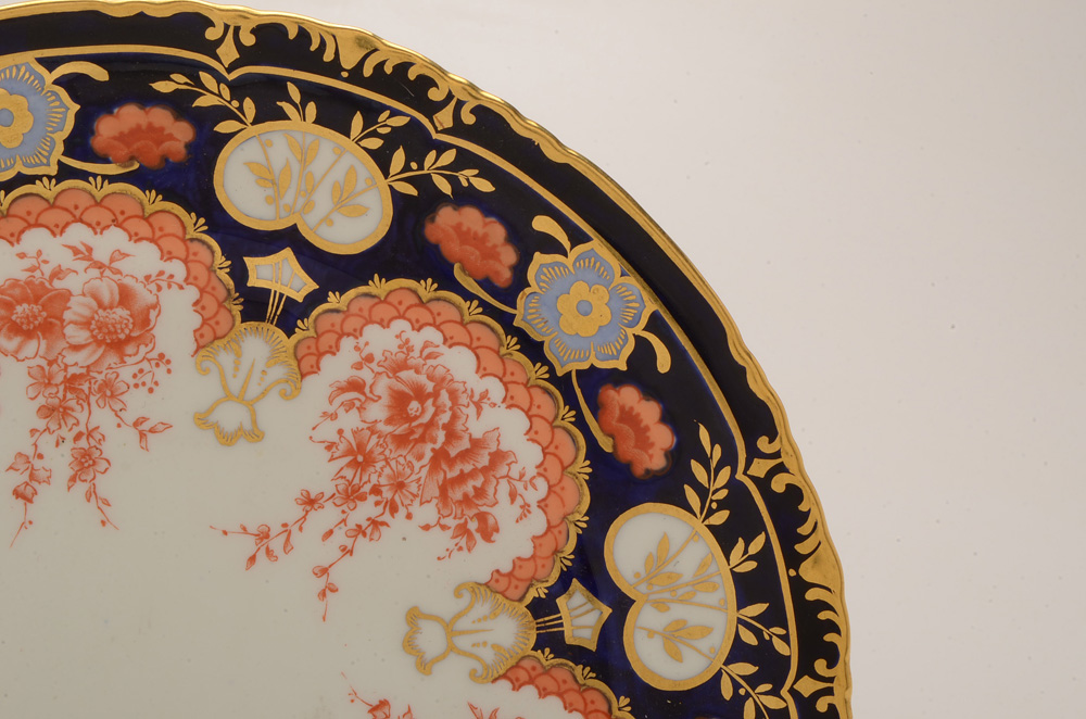 Vintage Royal Crown Derby Imari Palette China Plate