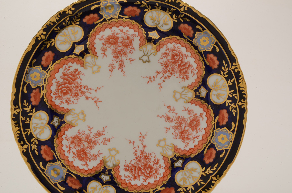 Vintage Royal Crown Derby Imari Palette China Plate