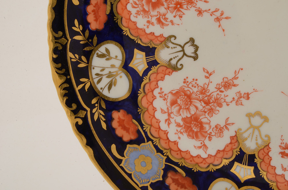 Vintage Royal Crown Derby Imari Palette China Plate