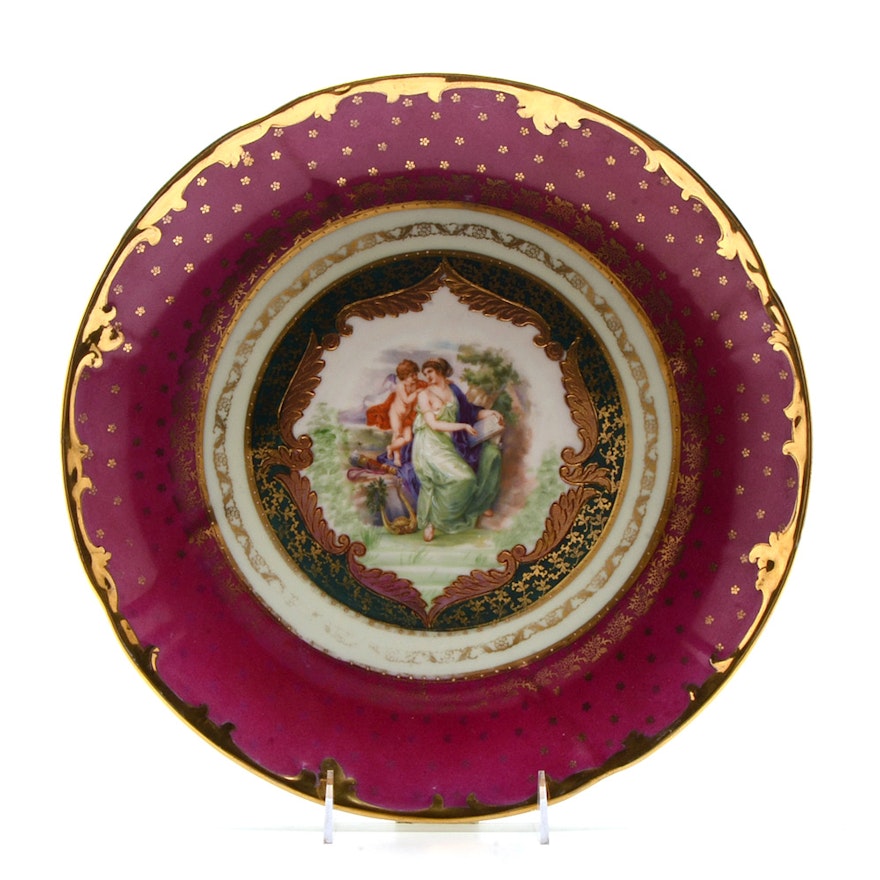 Decorative Royal Vienna Porcelain Wall Plate