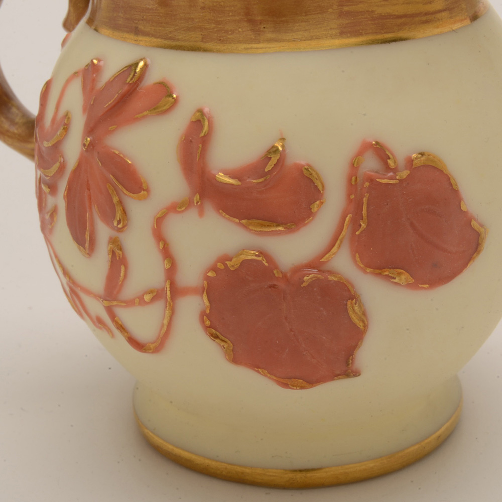 Antique Worcester Porcelain Cream and Sugar