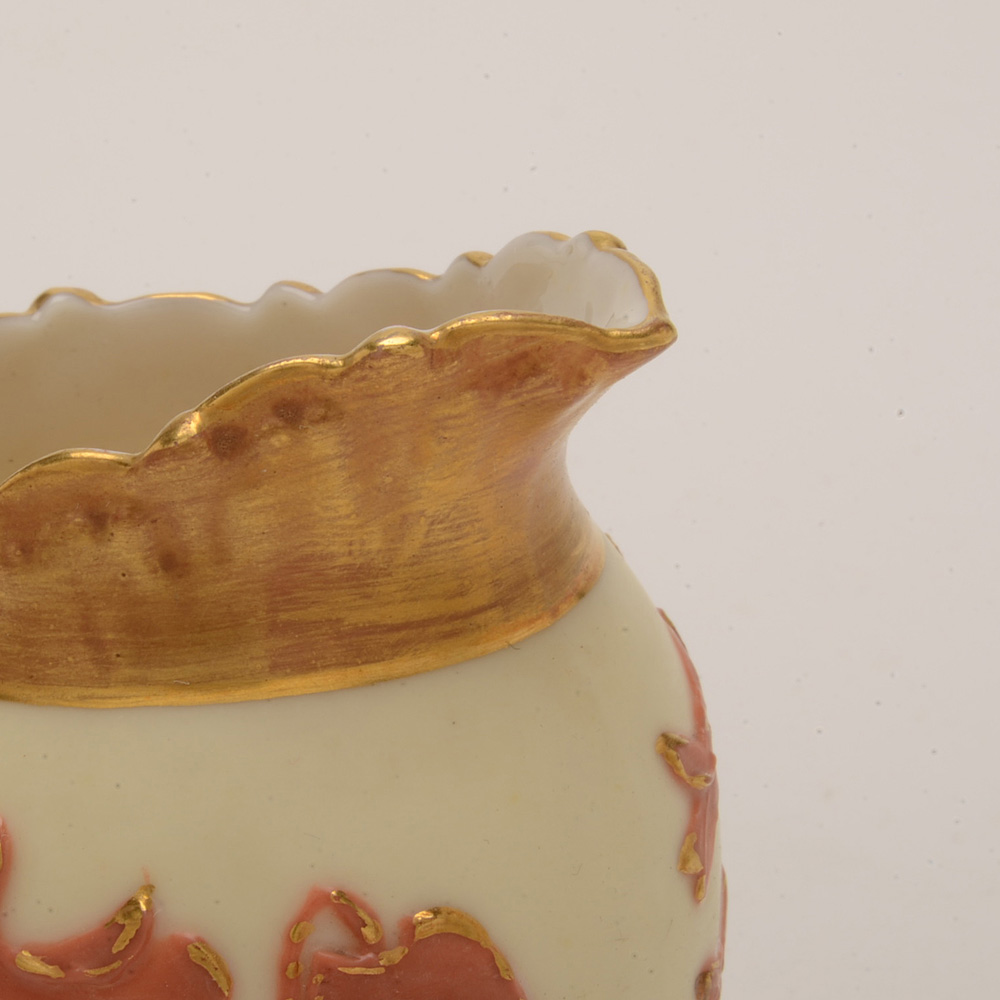 Antique Worcester Porcelain Cream and Sugar