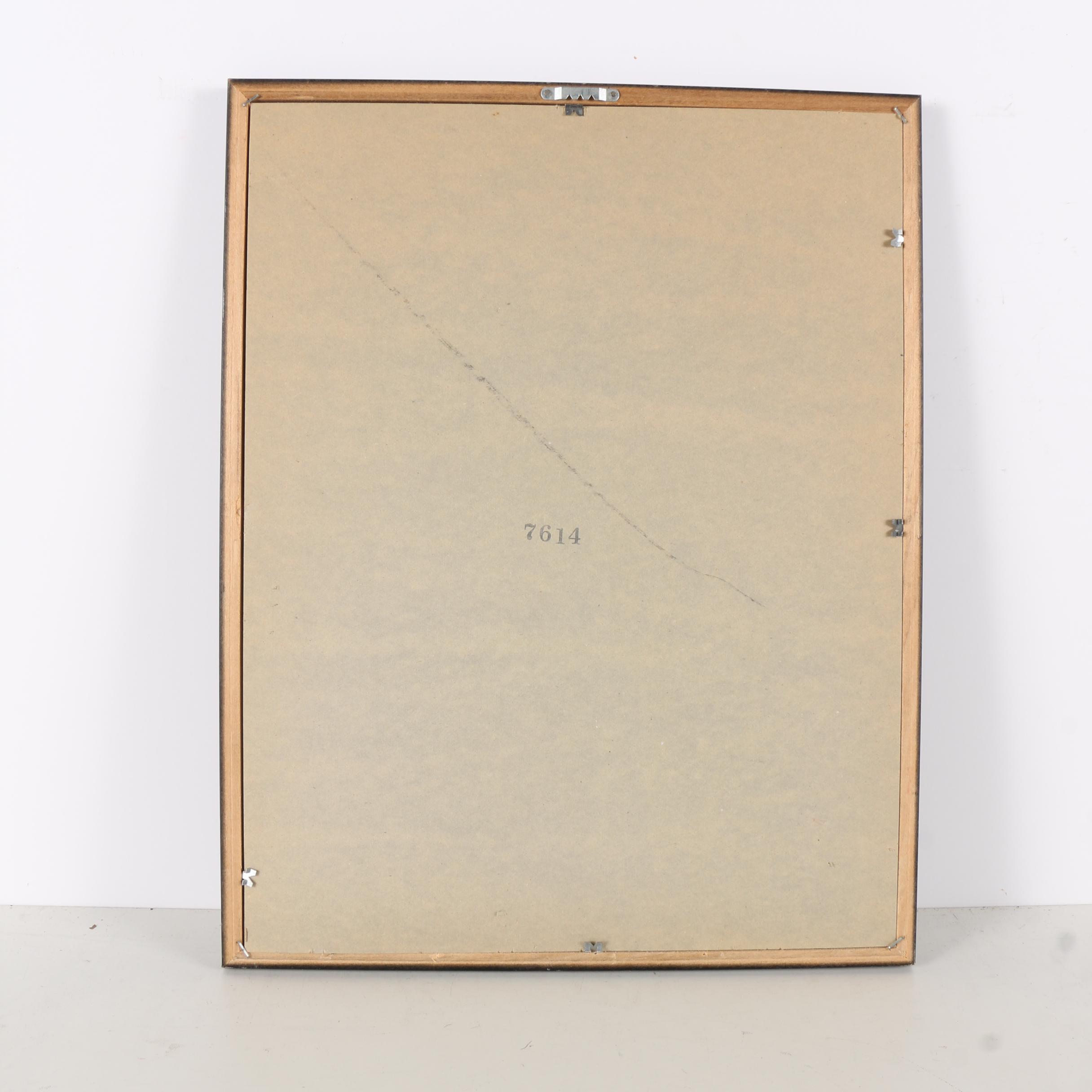 Vintage Hand Colored Etching With Aquatint "Orient Elegance"