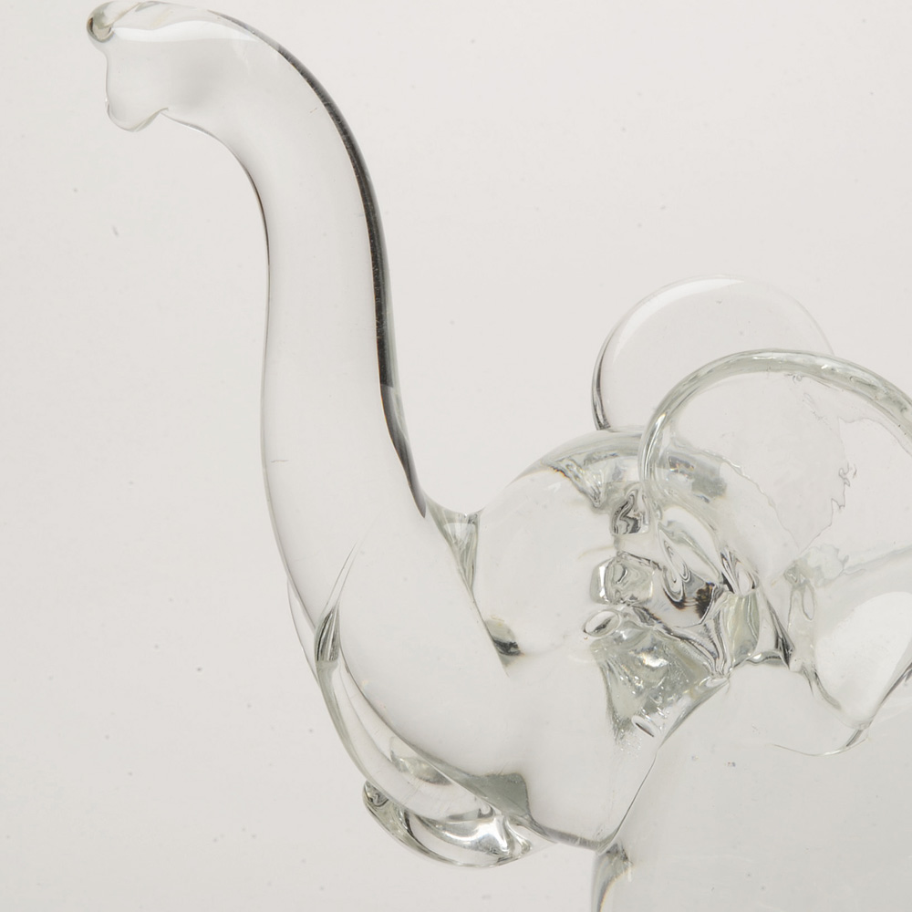 Group of Crystal Elephant Figurines