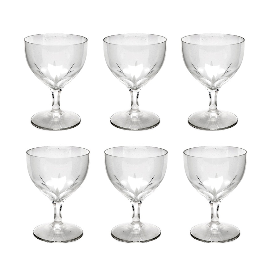 Set of Crystal Cordial Glasses