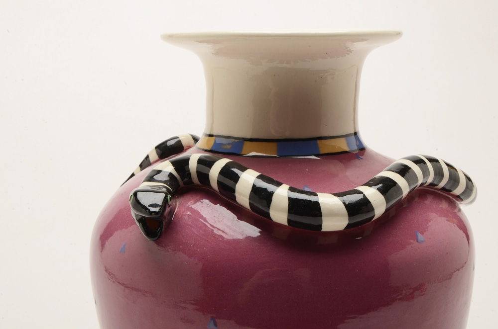 Lisa Scroggins Pottery Snake Vase