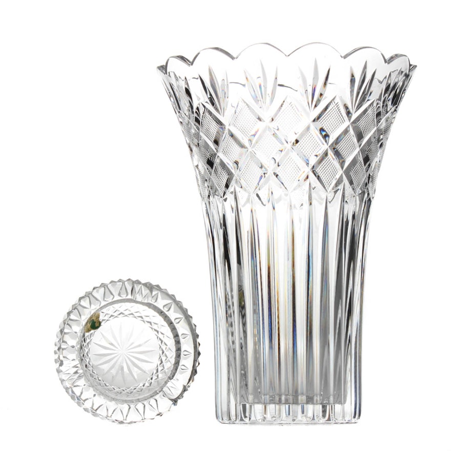 Waterford Crystal Vase and Ash Reciever