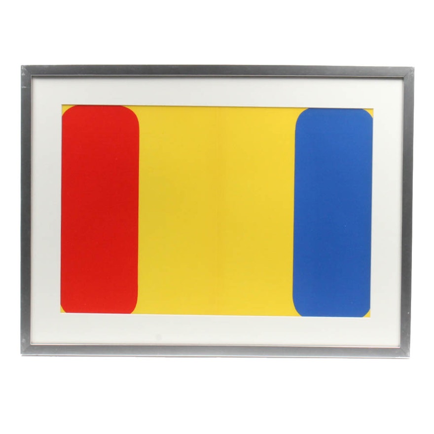 Color Lithograph of Ellsworth Kelly's "Red Yellow Blue"