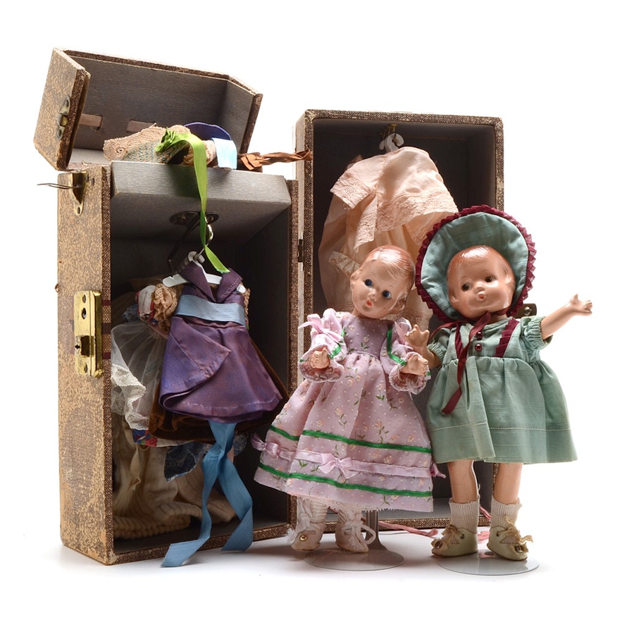 Effanbee Patsyette Doll with Clothing Doll Trunk