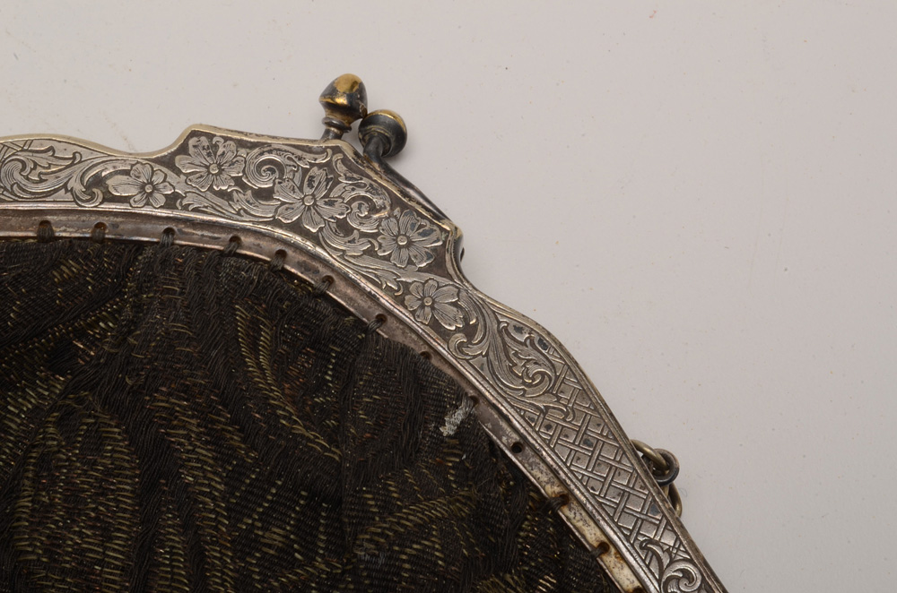 Vintage Silver Plate Frame Handbag