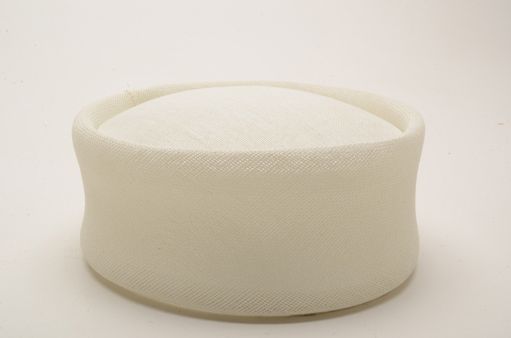 Women's Vintage Straw Pillbox Hat