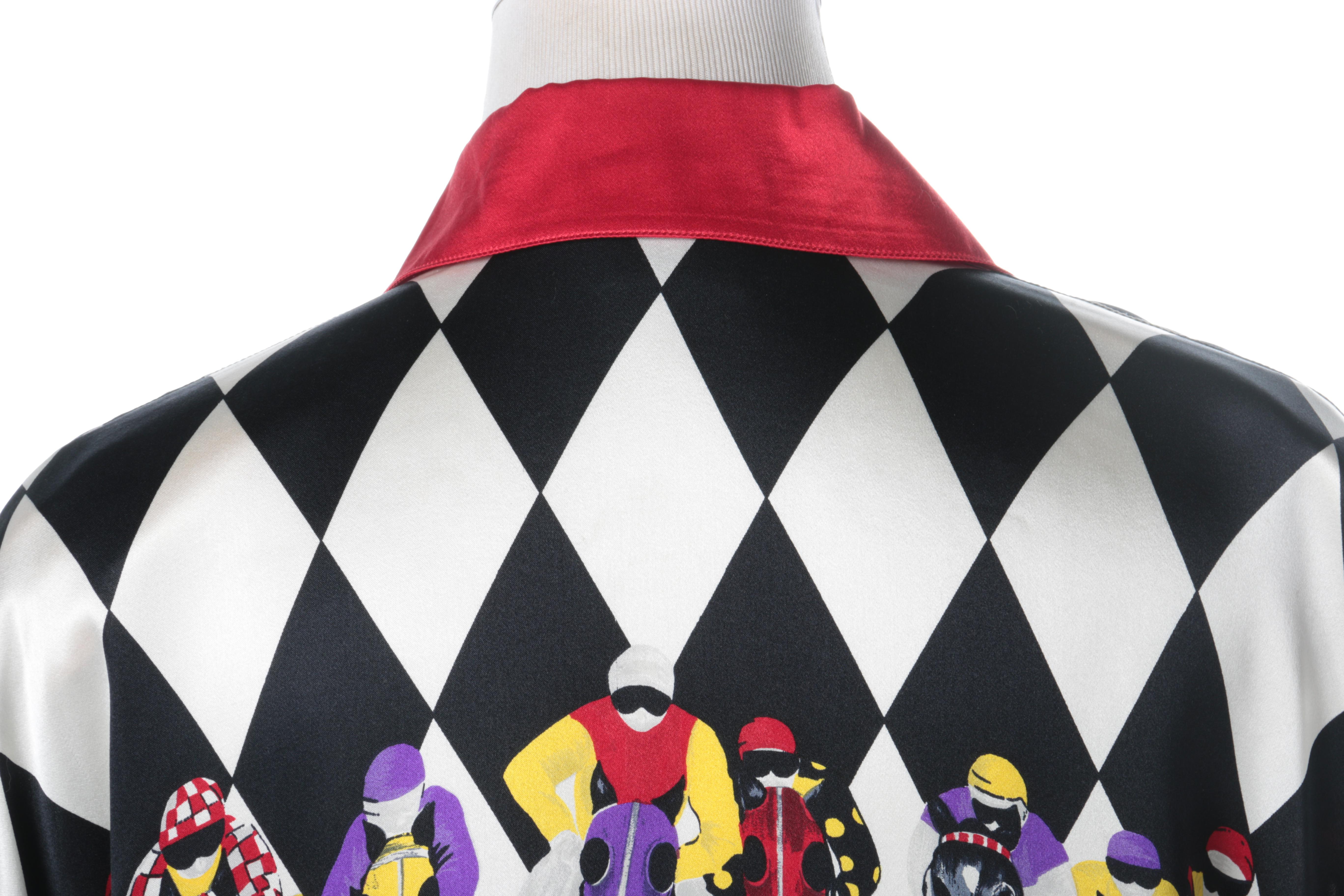 Vintage Horse Racing Escada Silk Blouse