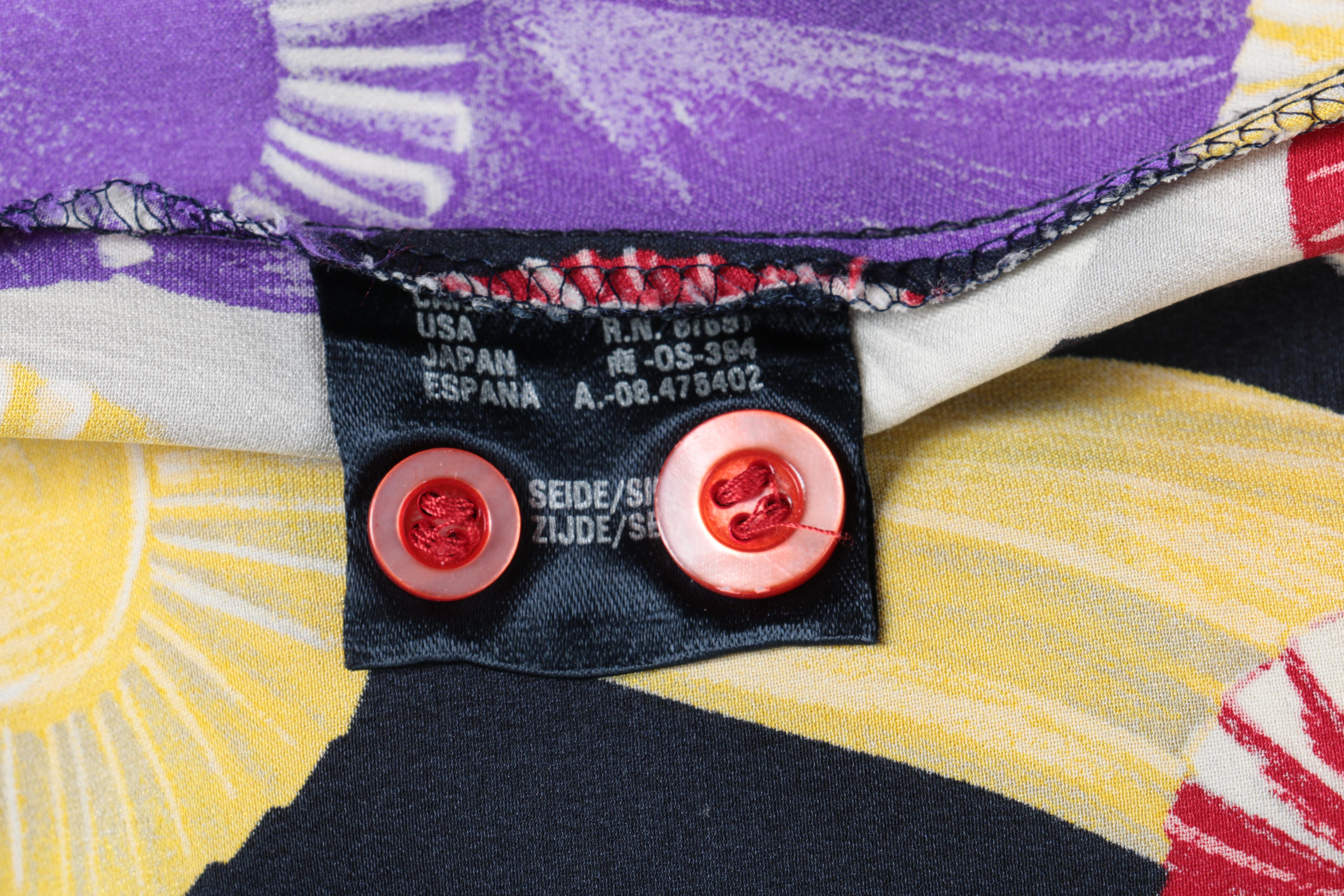 Vintage Horse Racing Escada Silk Blouse