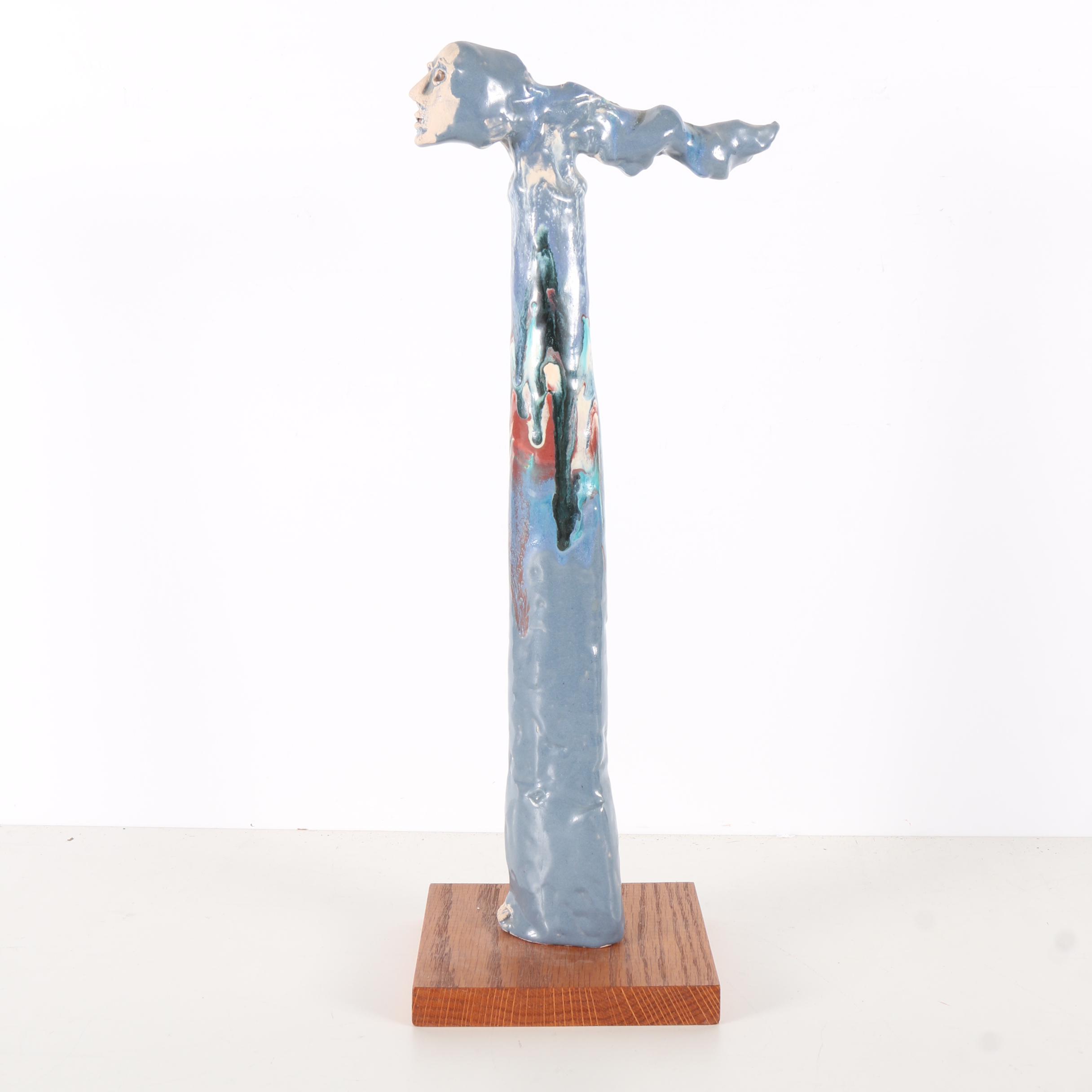 Surrealist Handbuilt Stoneware Figurine