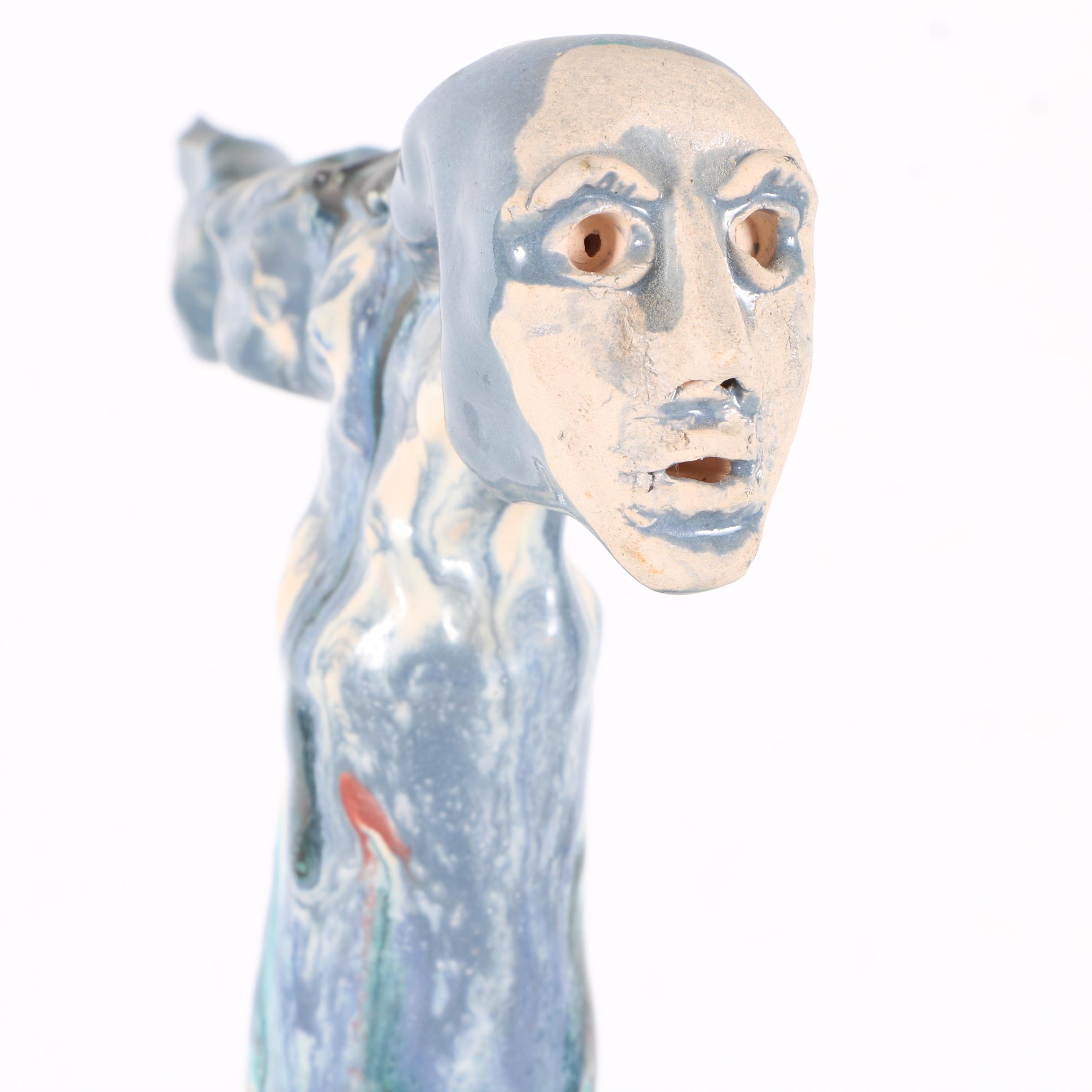 Surrealist Handbuilt Stoneware Figurine