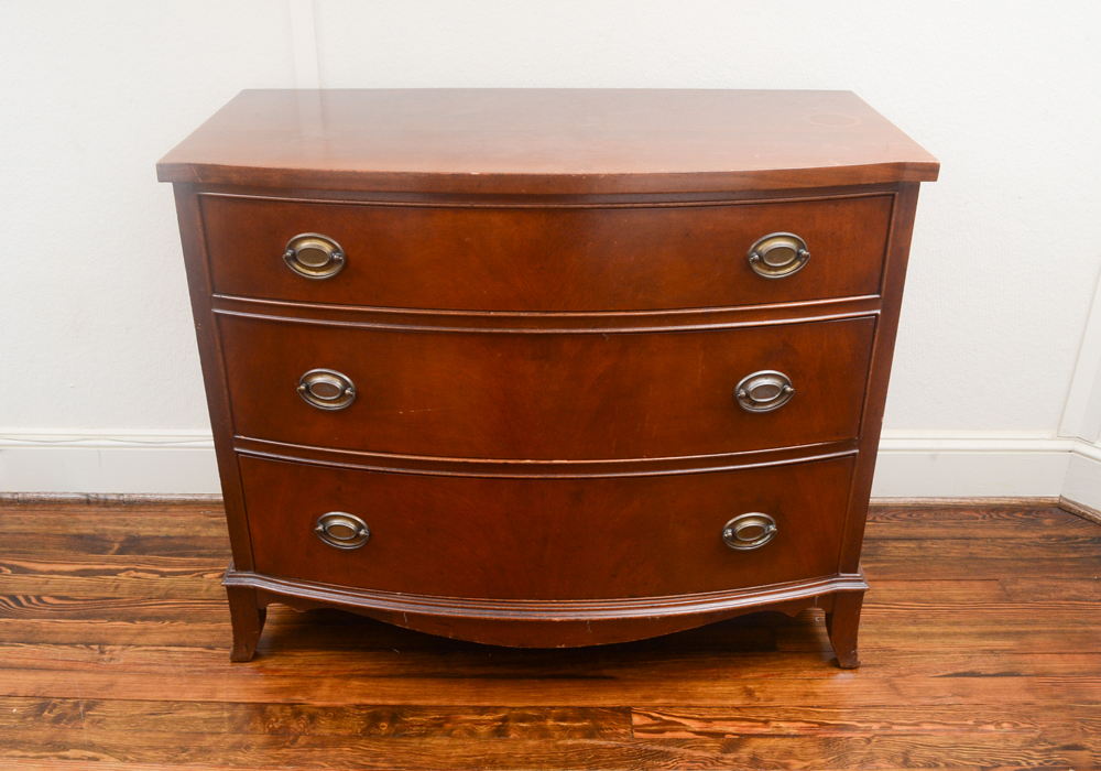 Vintage Sheraton Style Mahogany Chest of Drawers