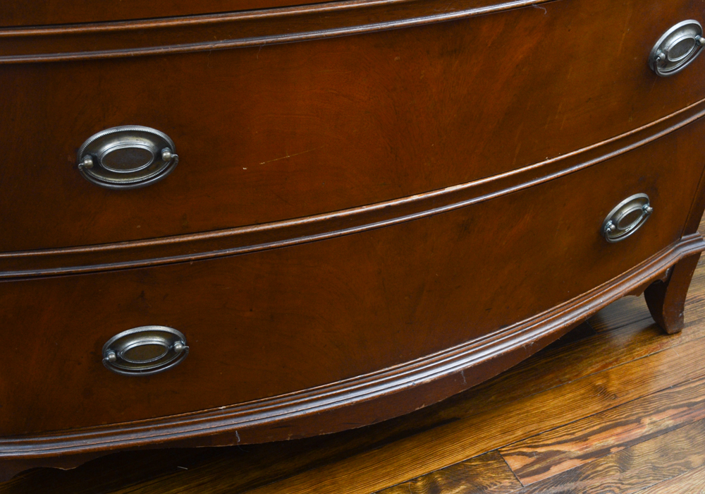 Vintage Sheraton Style Mahogany Chest of Drawers