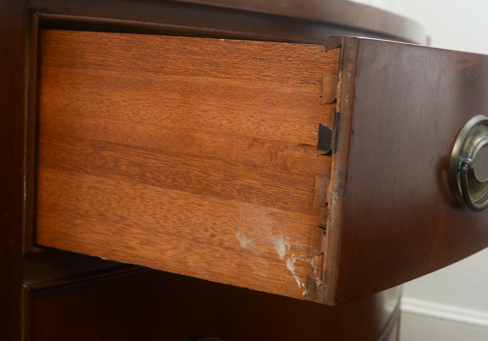 Vintage Sheraton Style Mahogany Chest of Drawers