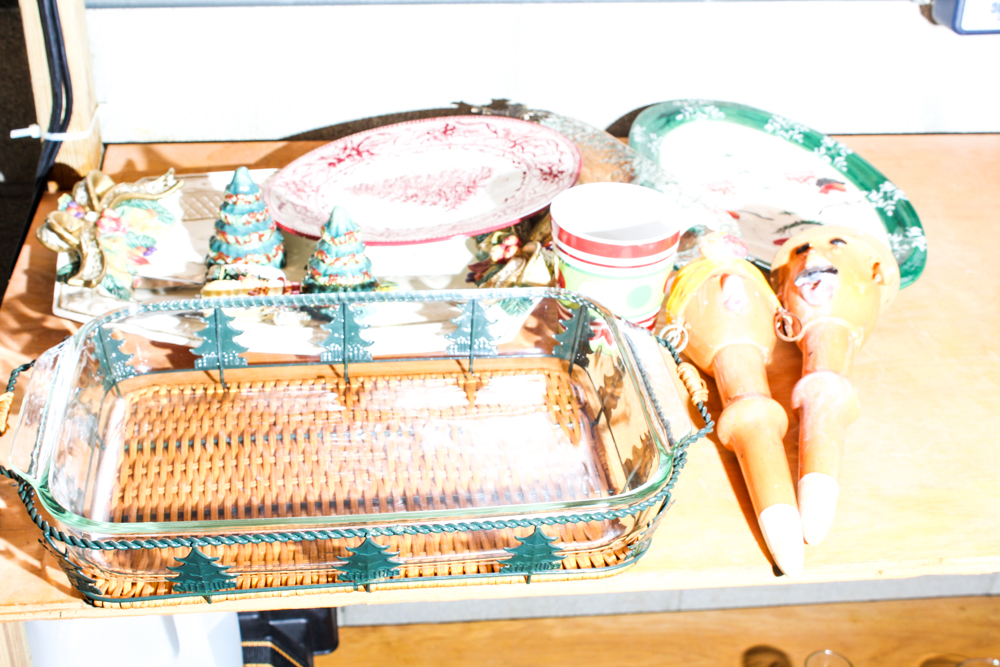 Christmas Decor Assortment including Waterford "Holiday Heirloom"