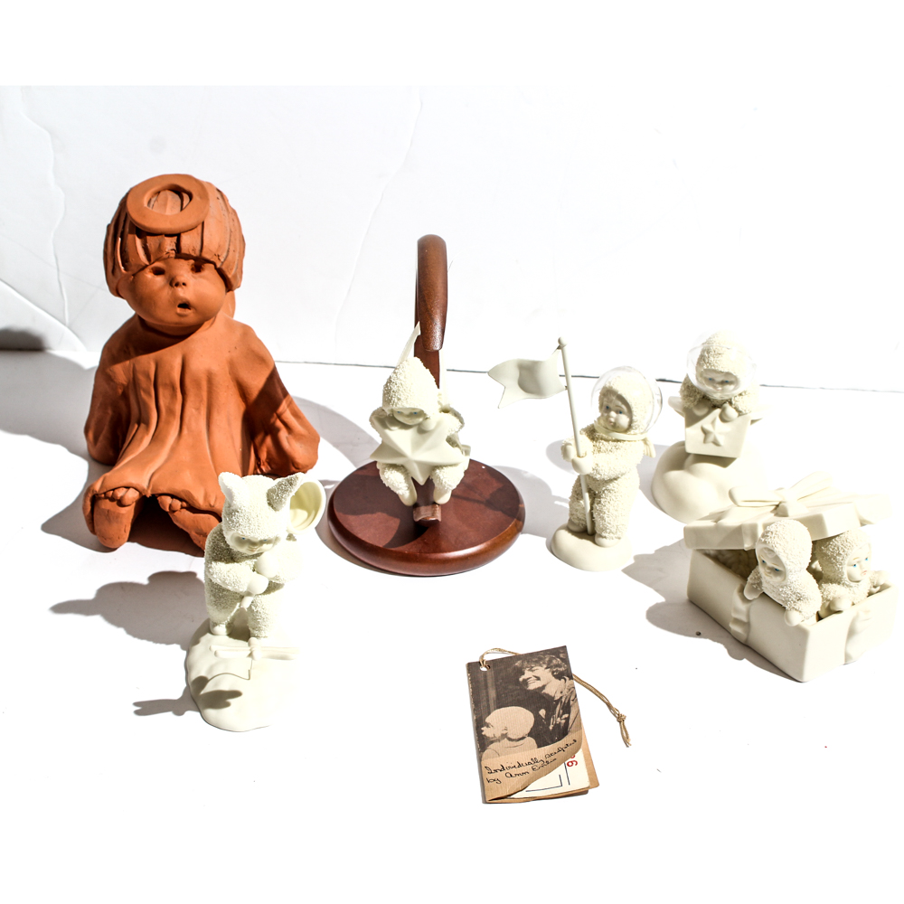 Anne Entis Angel and Sudio 56 Christmas Figurines