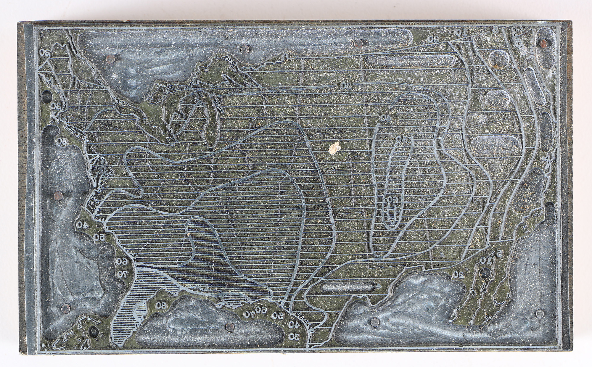 Vintage Geographical Printing Blocks