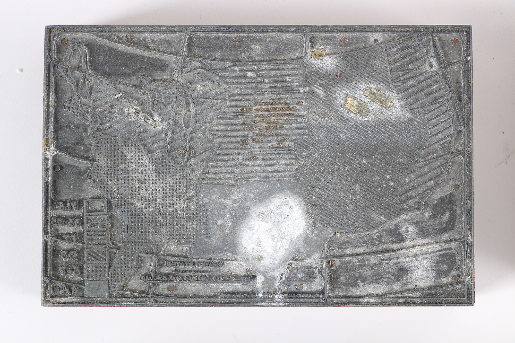 Vintage Geographical Printing Blocks