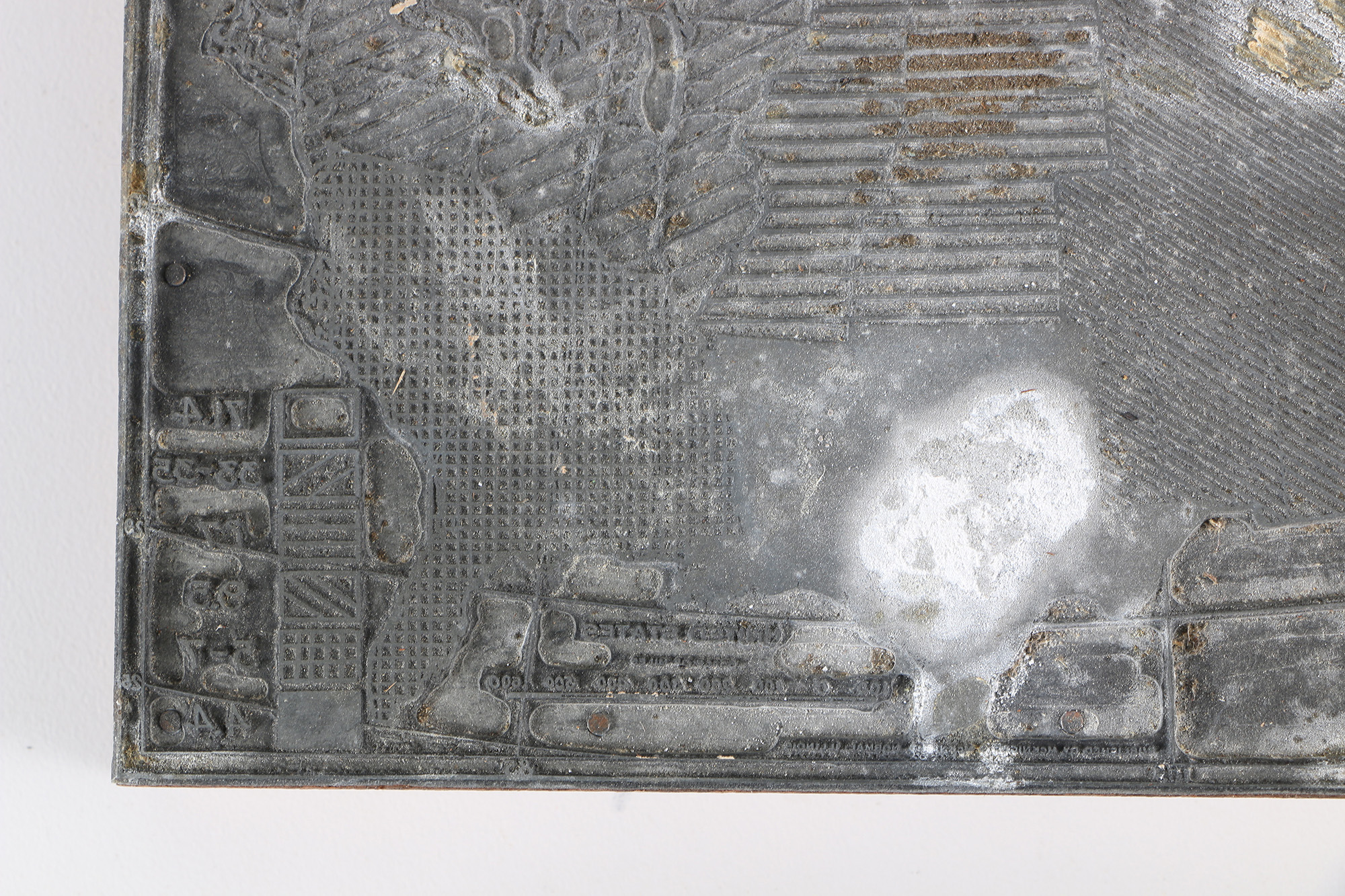 Vintage Geographical Printing Blocks