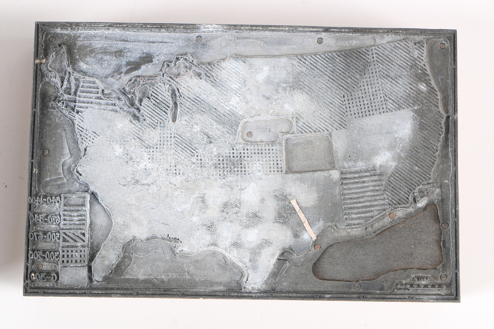 Vintage Geographical Printing Blocks