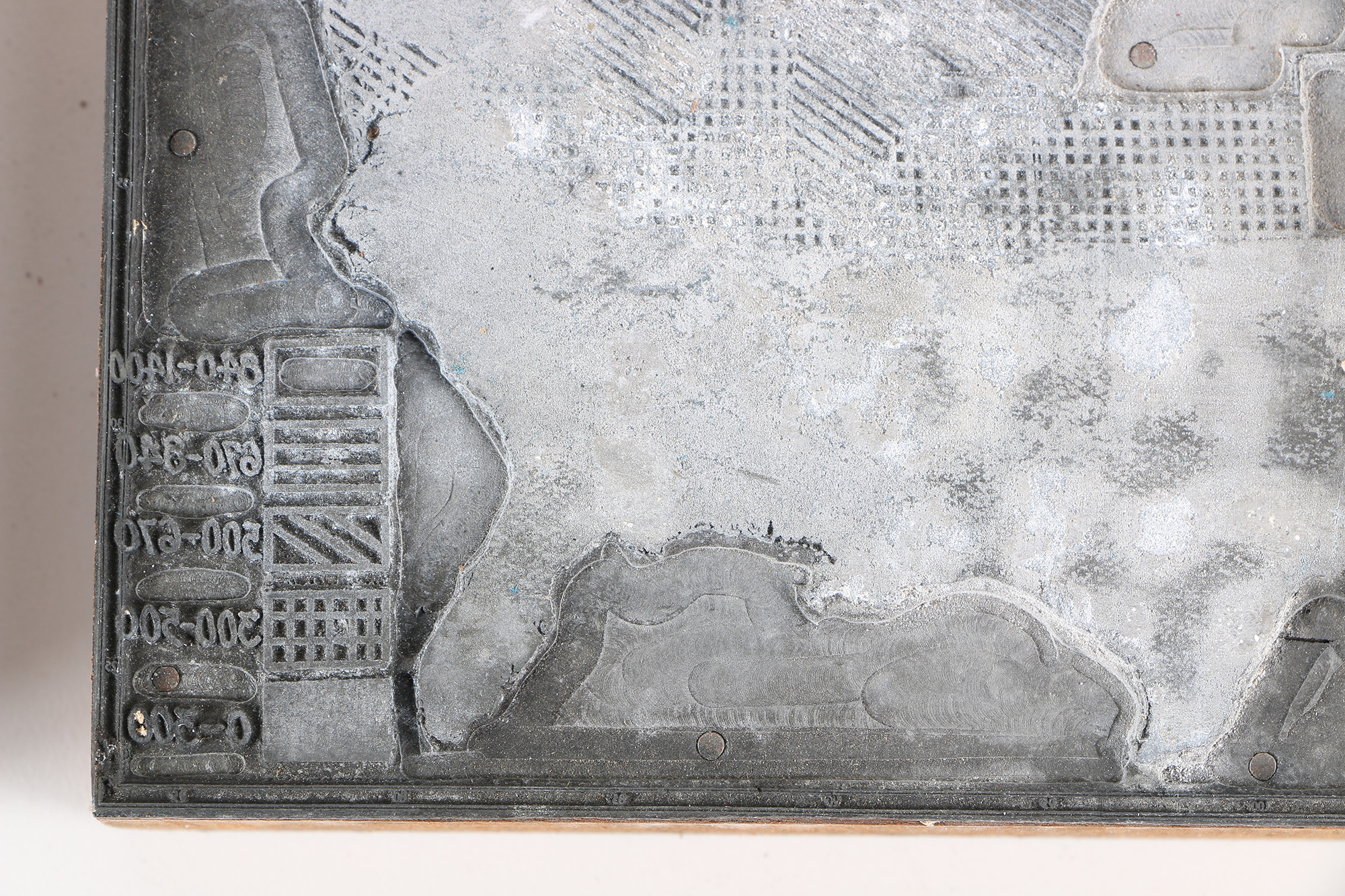 Vintage Geographical Printing Blocks