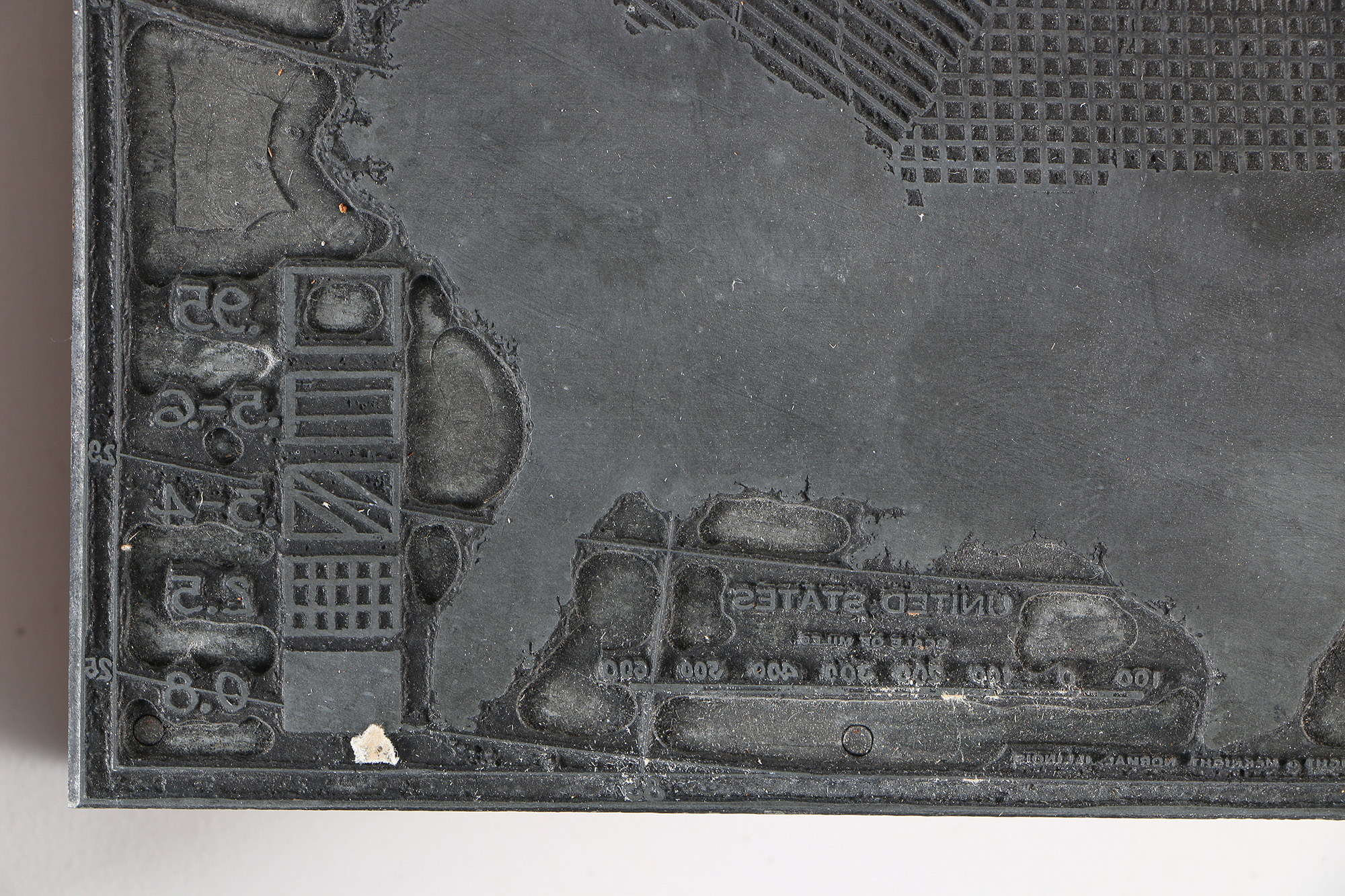 Vintage Climate Map Printing Blocks