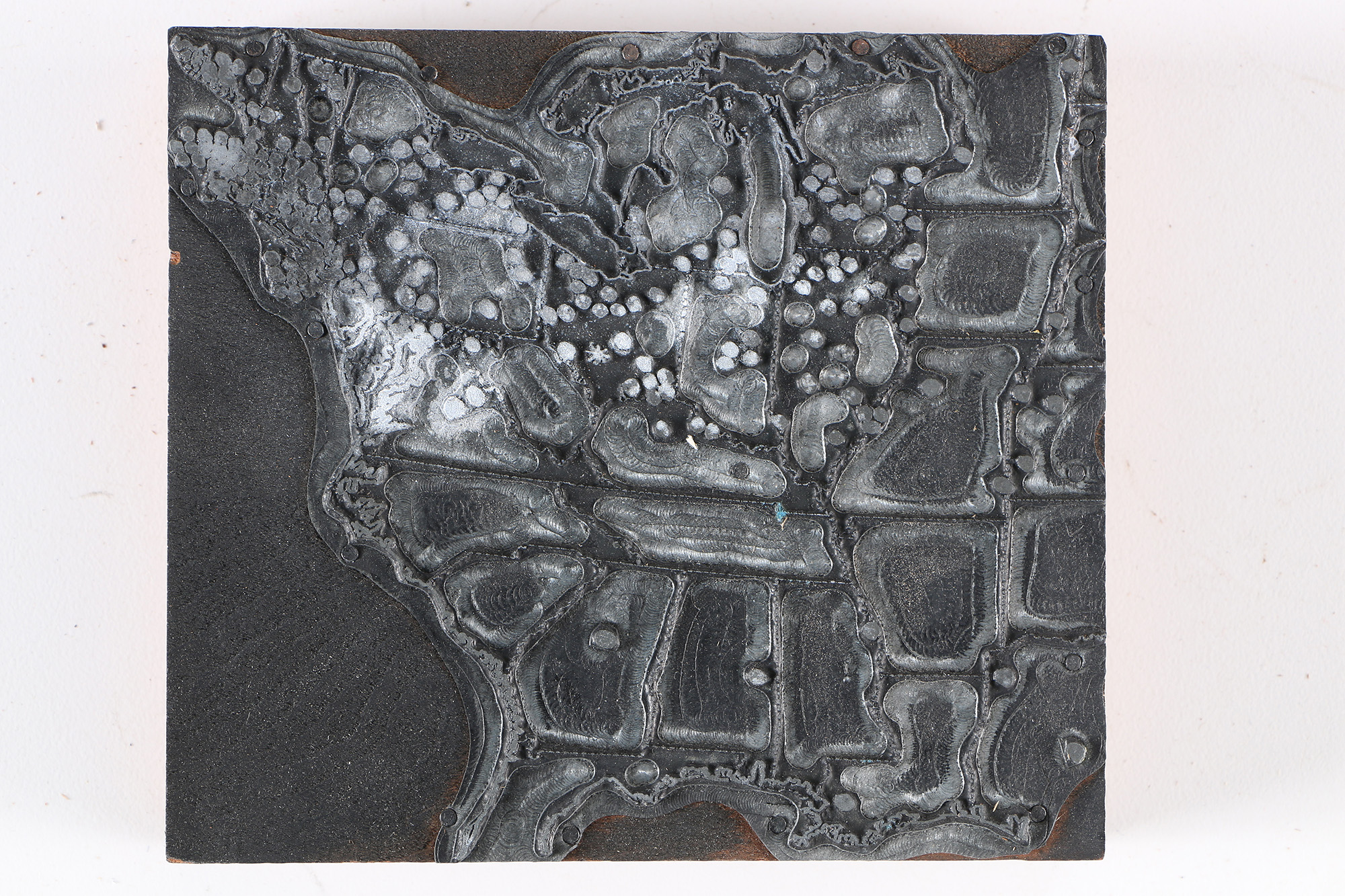 Vintage Climate Map Printing Blocks