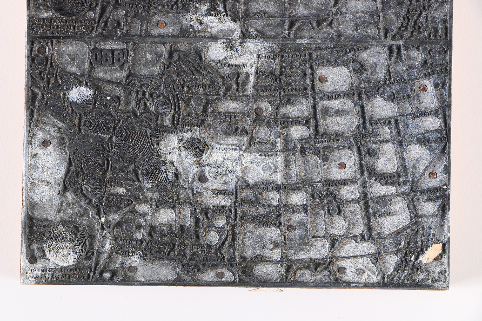 Vintage Climate Map Printing Blocks