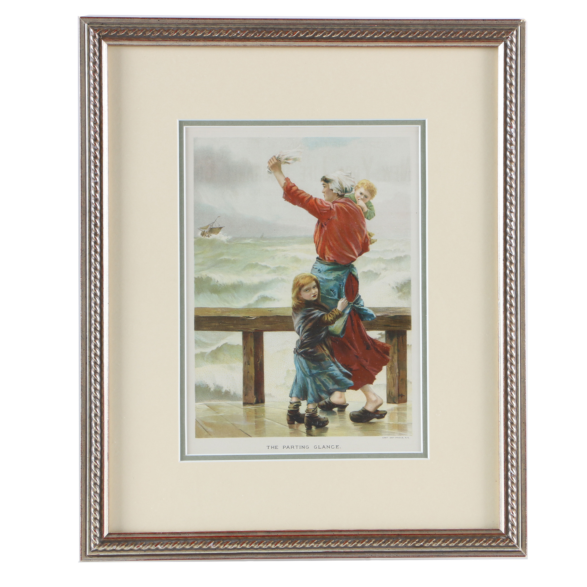 "The Parting Glance" Chromolithograph on Paper