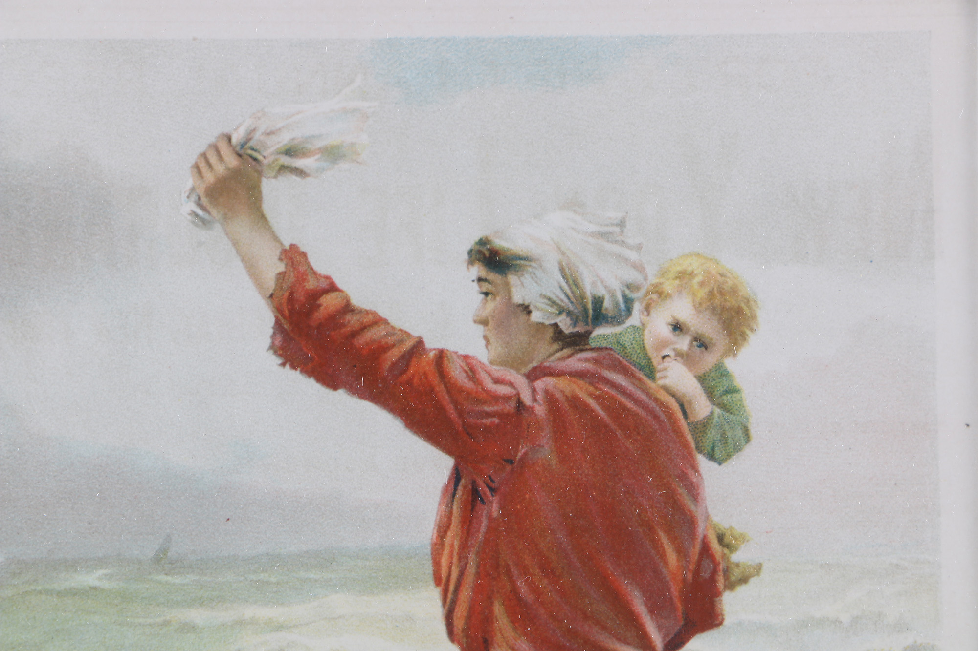 "The Parting Glance" Chromolithograph on Paper