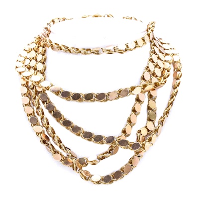 14K Yellow Gold Chain Link Necklace 14K Yellow Gold Chain Link Necklace