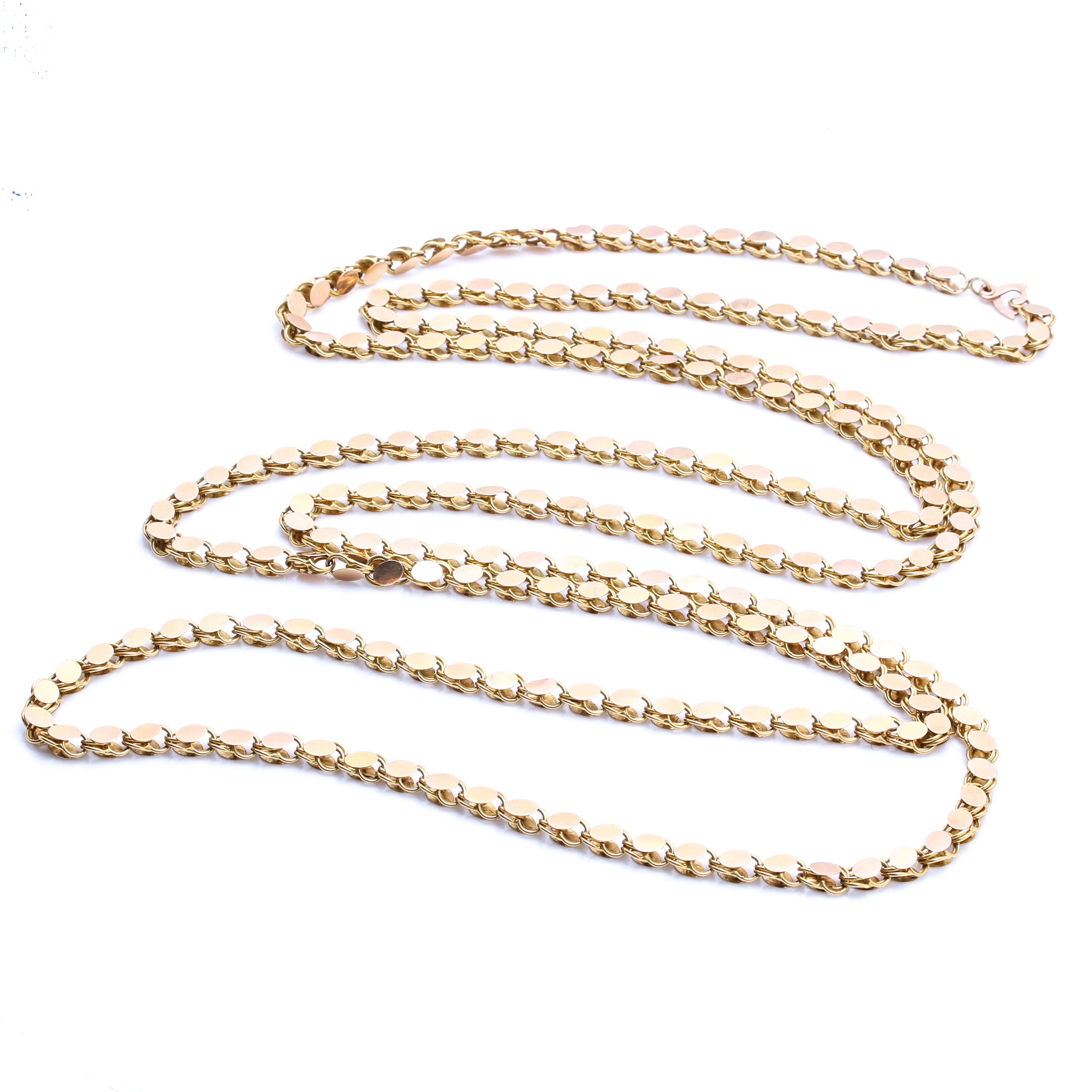 14K Yellow Gold Chain Link Necklace