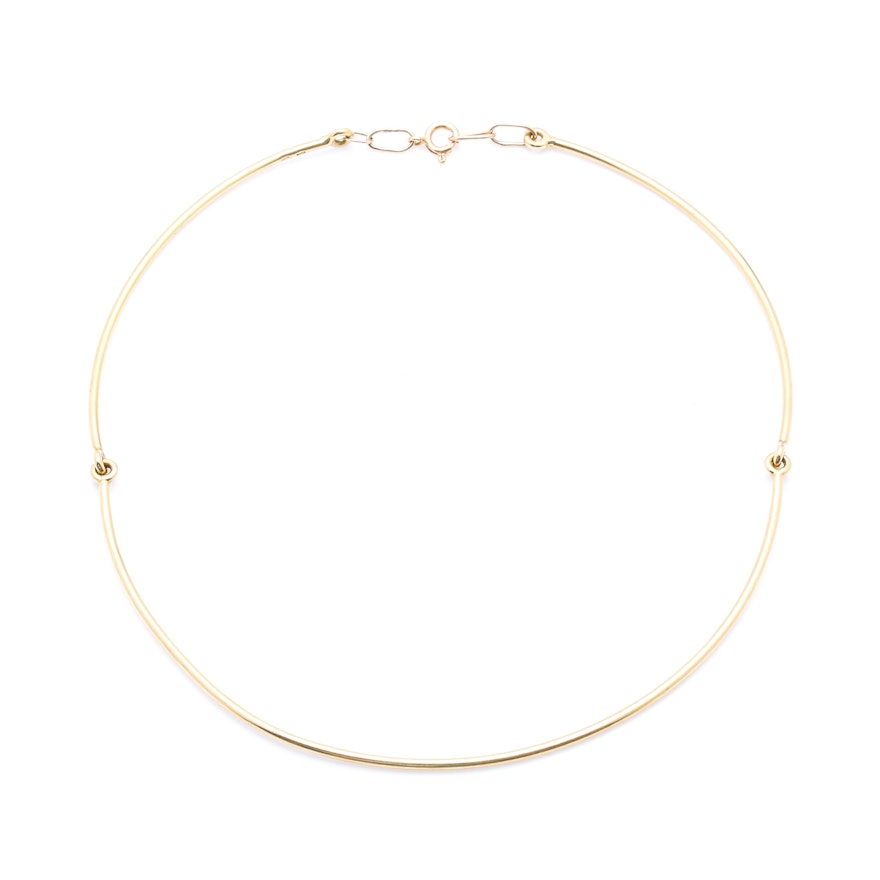 18K Yellow Gold Articulated Link Collar Necklace