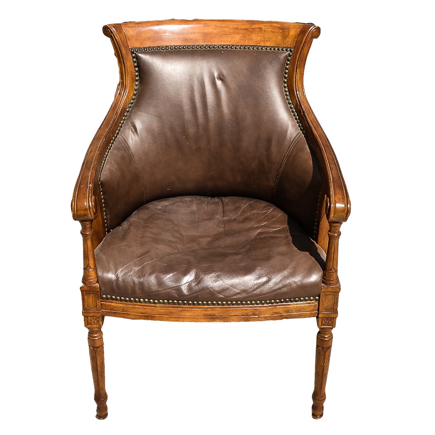 French Neoclassical Style Bergère