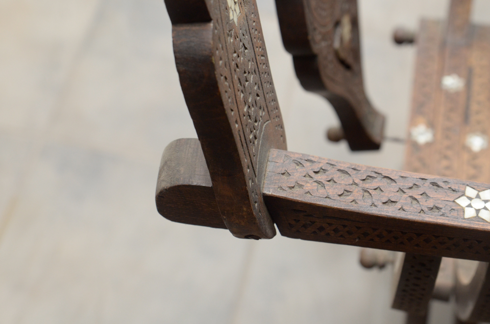 Savonarola Chair With Mother-of-Pearl Inlays