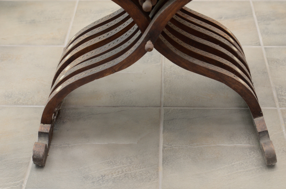 Savonarola Chair With Mother-of-Pearl Inlays