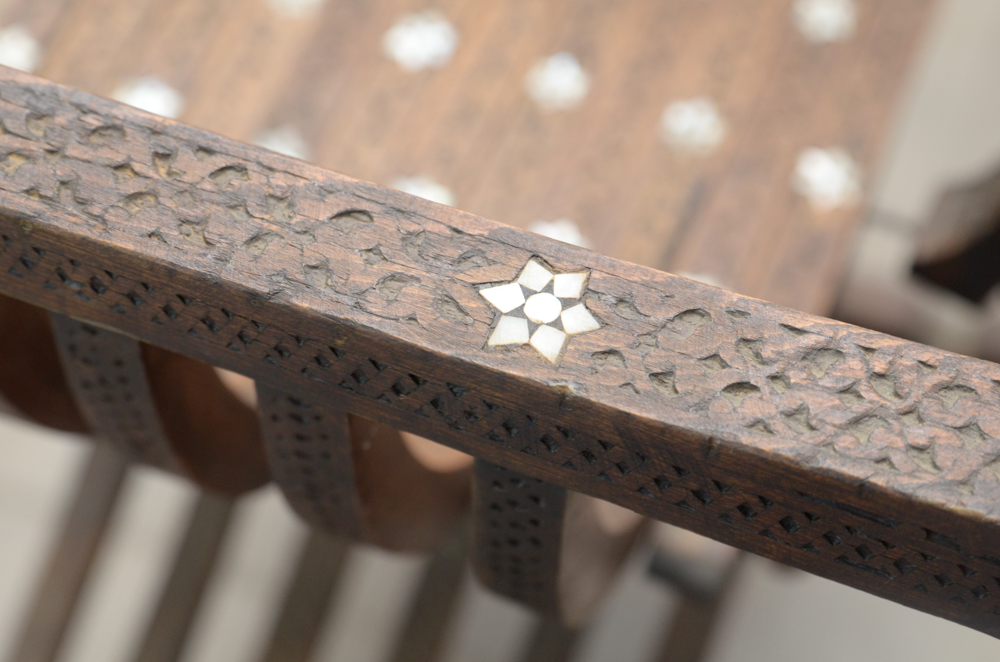 Savonarola Chair With Mother-of-Pearl Inlays