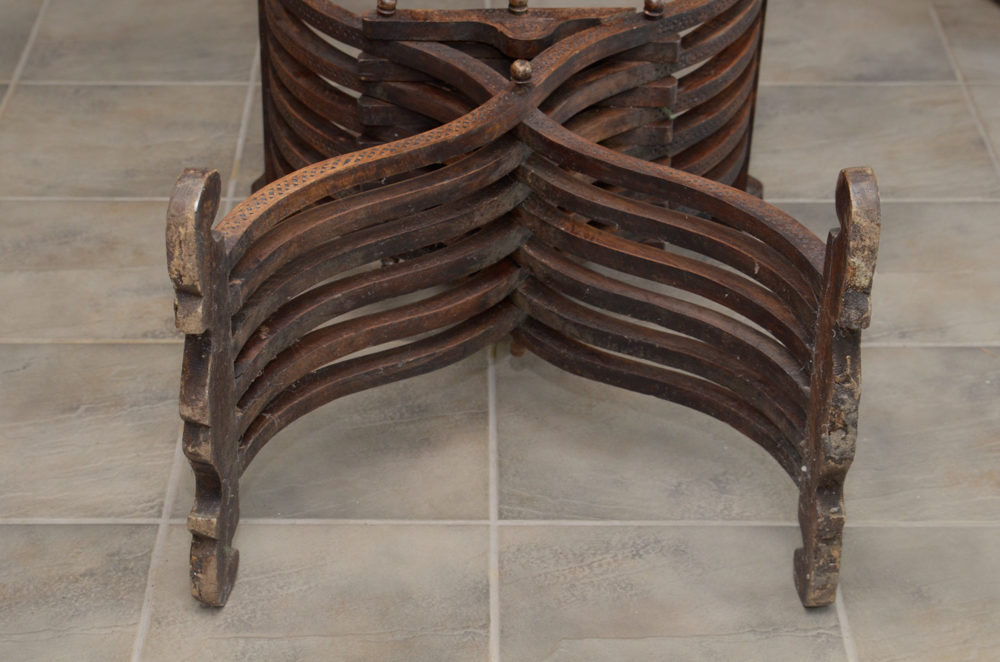 Savonarola Chair With Mother-of-Pearl Inlays