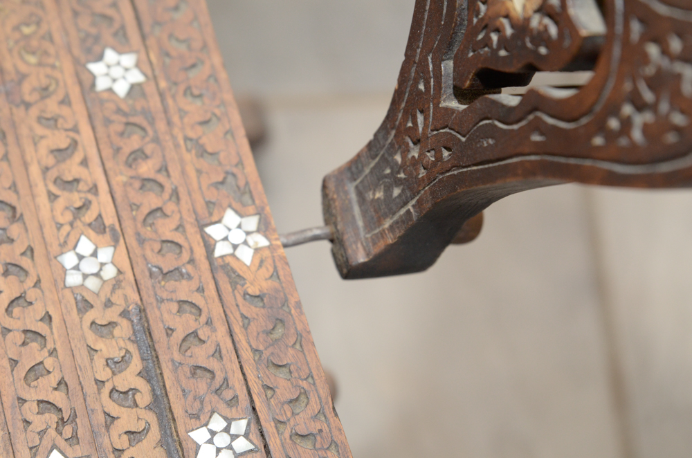 Savonarola Chair With Mother-of-Pearl Inlays
