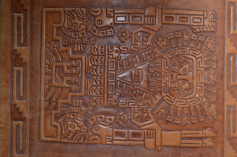 Vintage Peruvian Style Leather Trunk