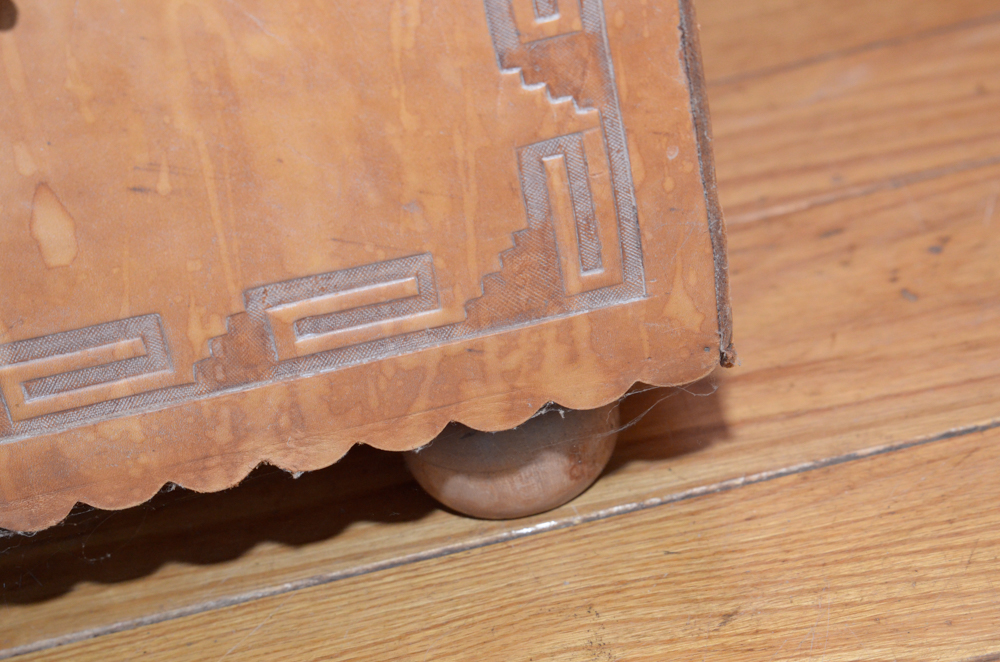 Vintage Peruvian Style Leather Trunk