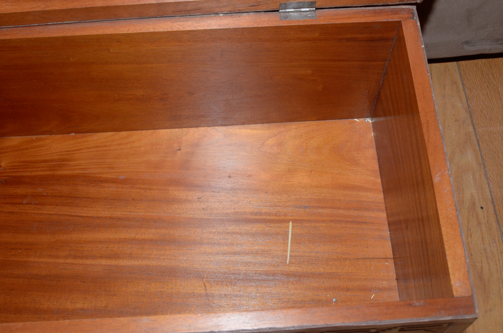 Vintage Peruvian Style Leather Trunk