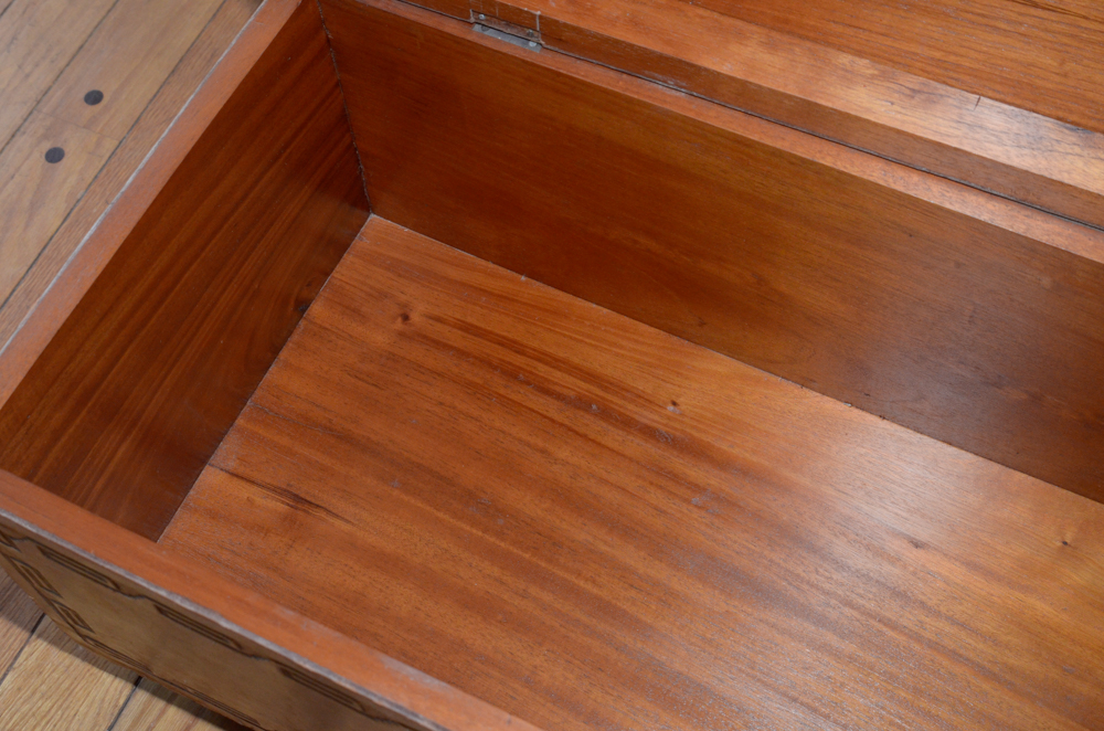 Vintage Peruvian Style Leather Trunk