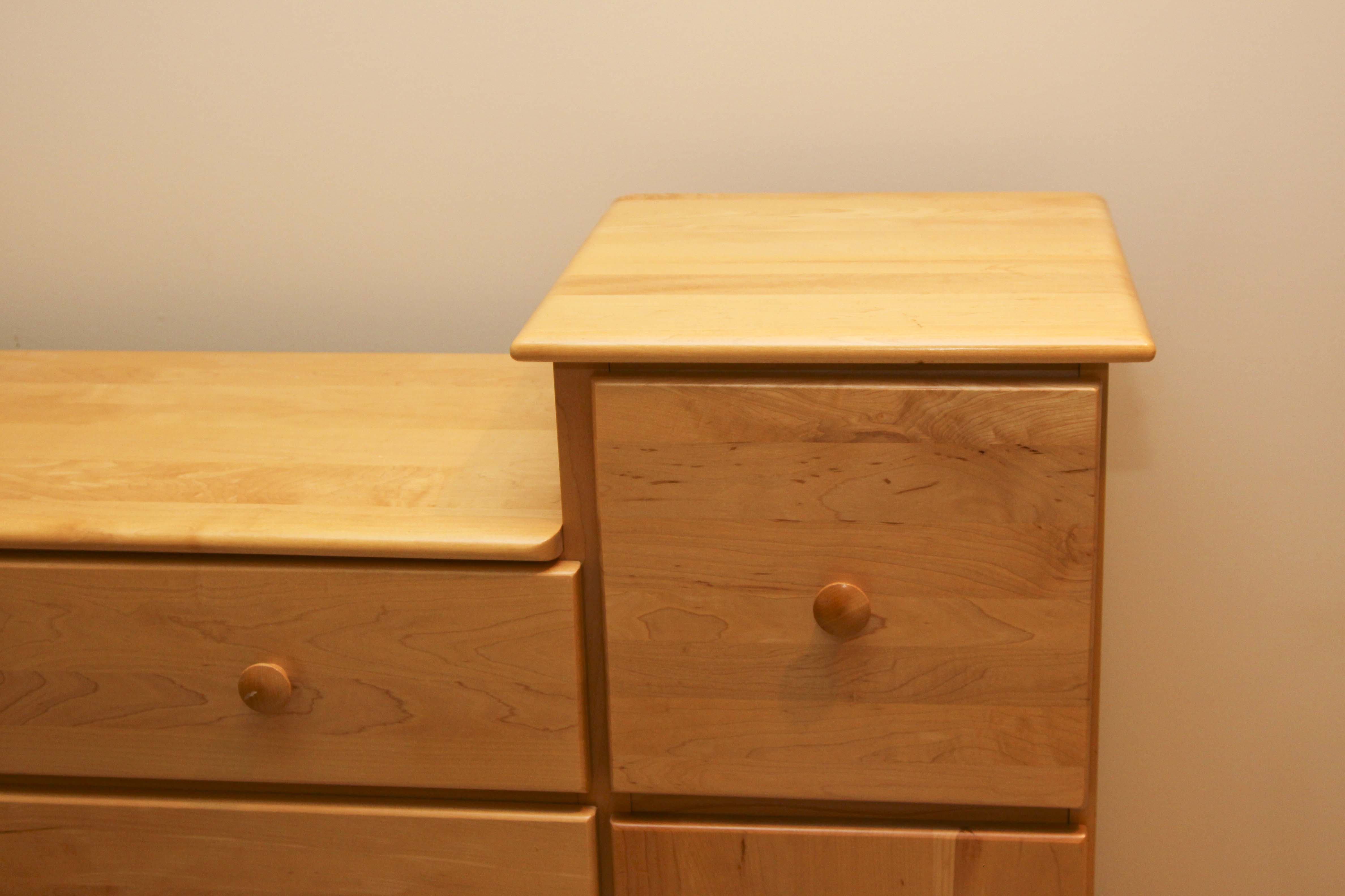 Wood Dresser and Changing Table