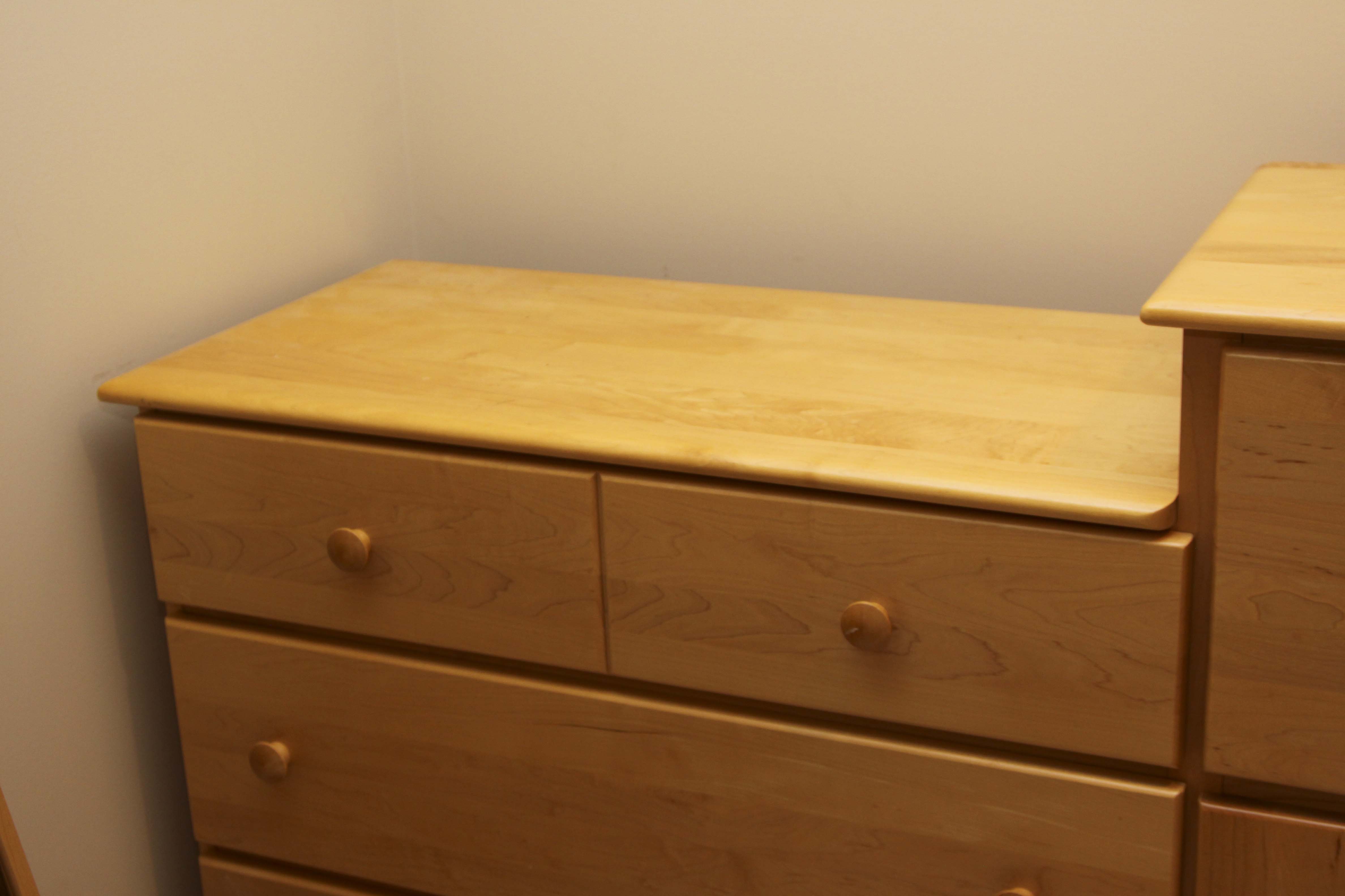 Wood Dresser and Changing Table